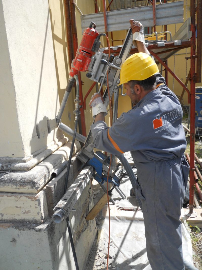 Fresa Carotatrice A Diamante 103 Mm - Per Fori In Mattoni, 5 Denti, Attacco 1/2 Gas, Professionale
