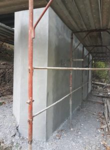 Pila di un ponte dopo la ricostruzione volumetrica - ITON SRL